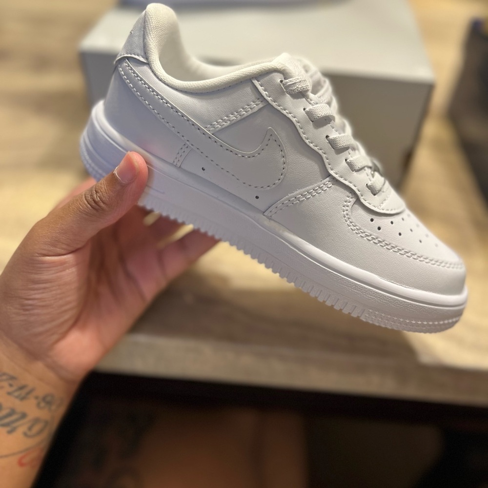 Nike Air Force 1 Low White Sneakers Preschool 12c